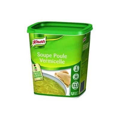 Soupe poule vermicelle 825 g 12 5 l 50 rations knorr