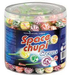 Spaces chupi creme 150 sucettes 1 5 kg intervan