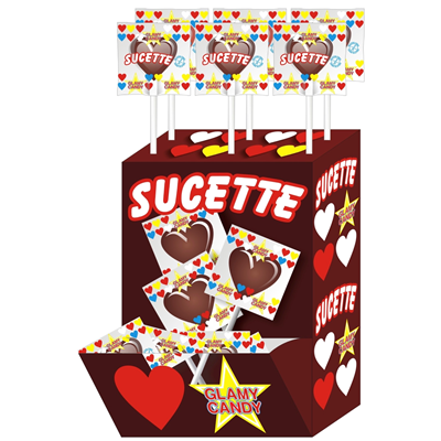 Sucette cola x 80 display glamy candy