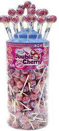 Sucette double cherry x 150