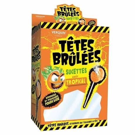 Sucette tetes brulees tropical 200 pieces pour professionnels