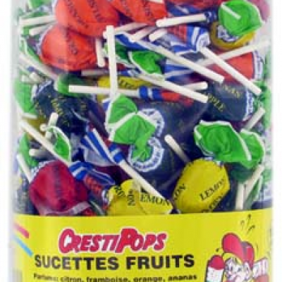 Sucettes aux fruits 150 pieces