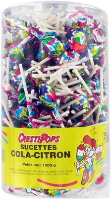 Sucettes cola et citron 150 pieces