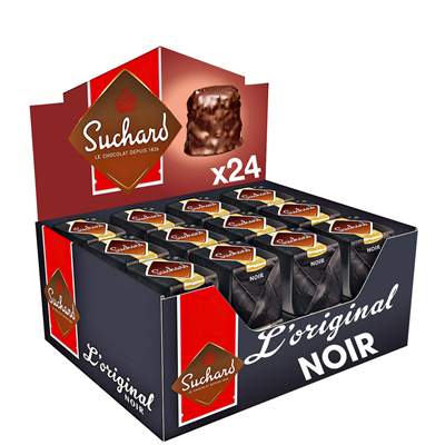 Suchard rocher chocolat noir 37 g x 24