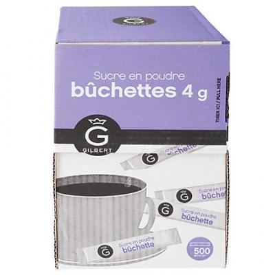 Sucre buchettes 500 x 4 g gilbert sucre buchettes 500 x 4 g gilbert pour professionnels et collectivites