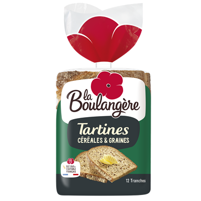 Tartines aux cereales 12 tranches la boulangere