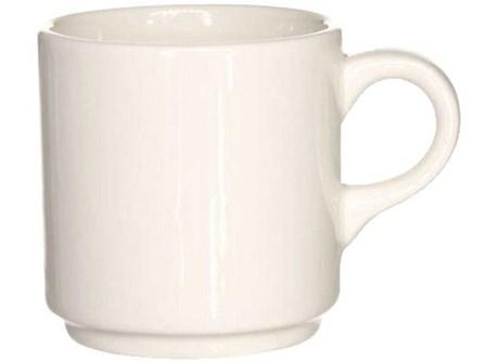 Tasse a cafe empilable blanc 9 cl vendu par 10 pour professionnels