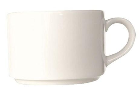 Tasse a the empilable blanc 20 cl vendu par 10 pour professionnels
