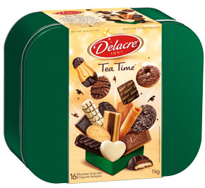 Tea time boite metallique 1 kg delacre