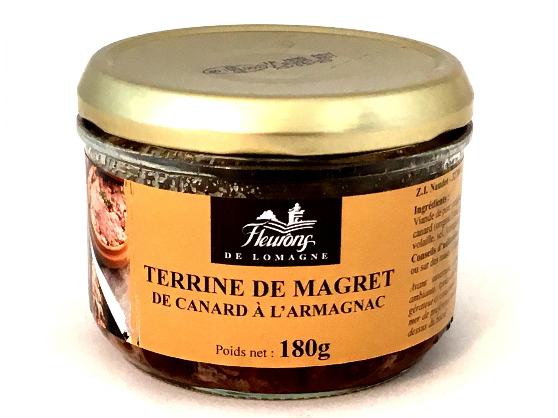 Terrine au magret de canard a l armagnac 180g
