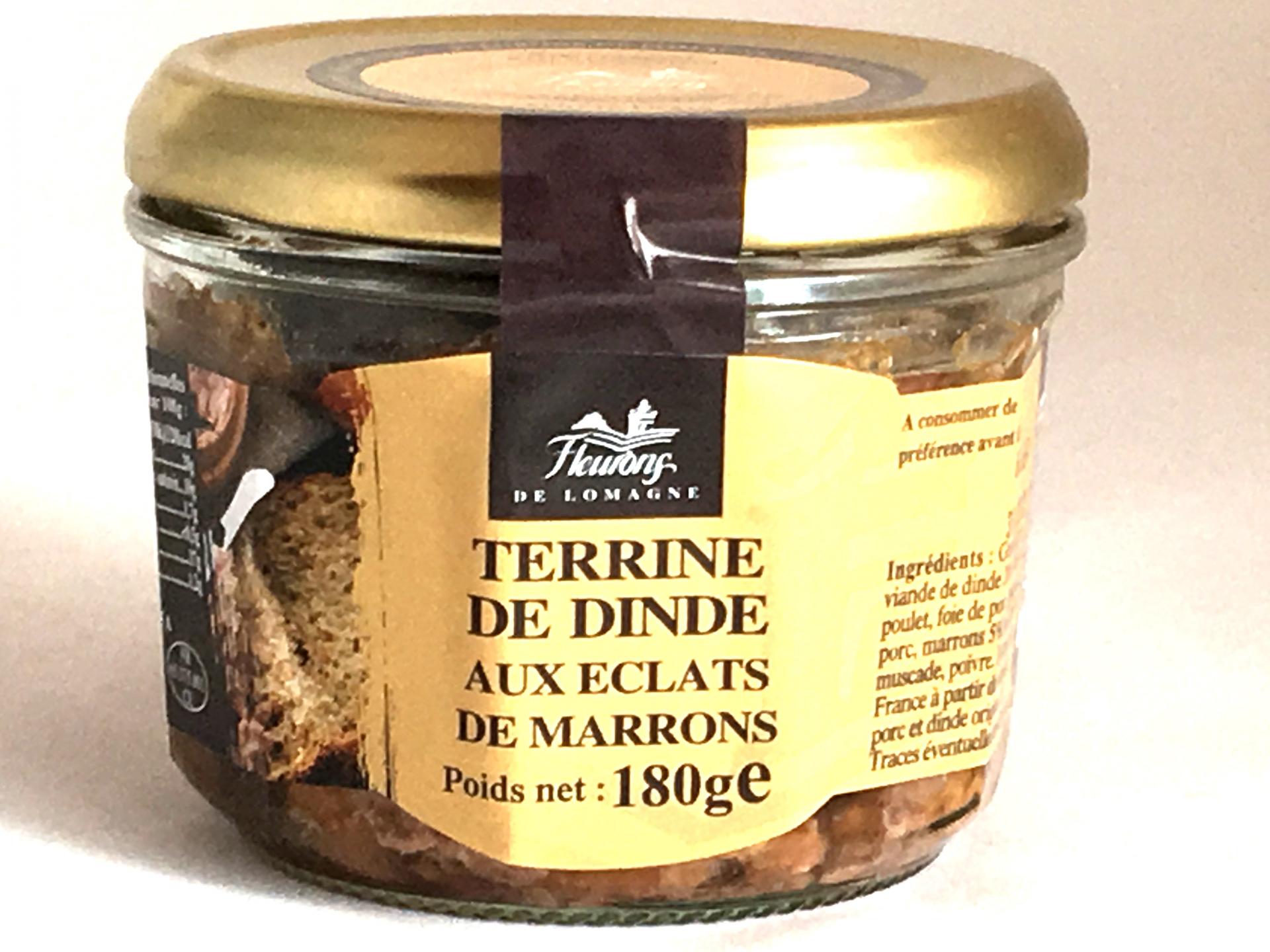 Terrine de dinde aux eclats de marrons 180g