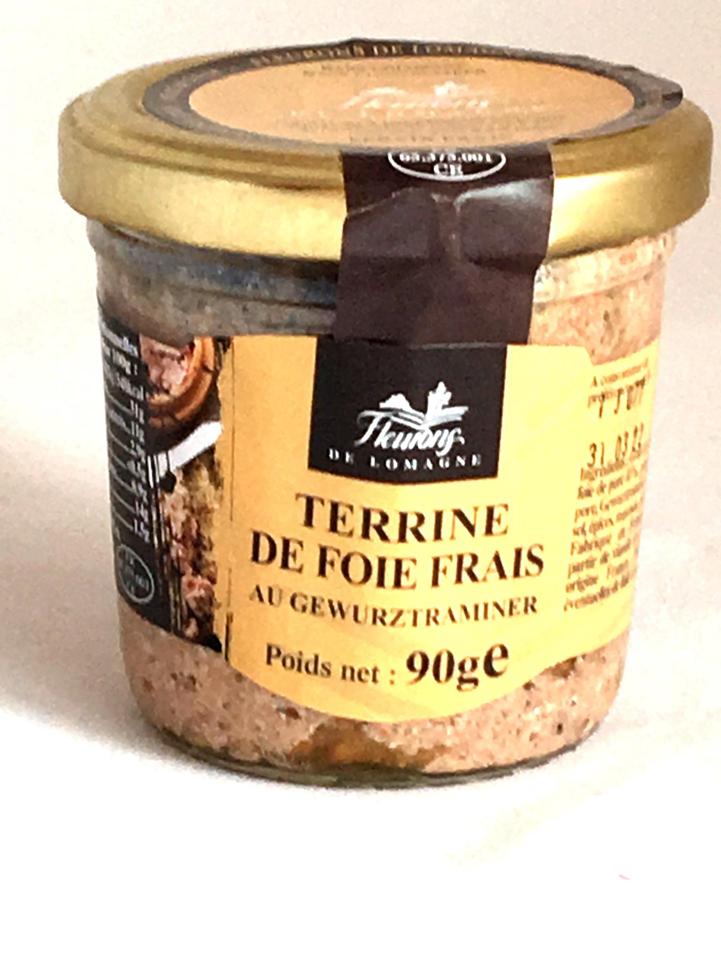 Terrine de foie frais au gewurztraminer 90g