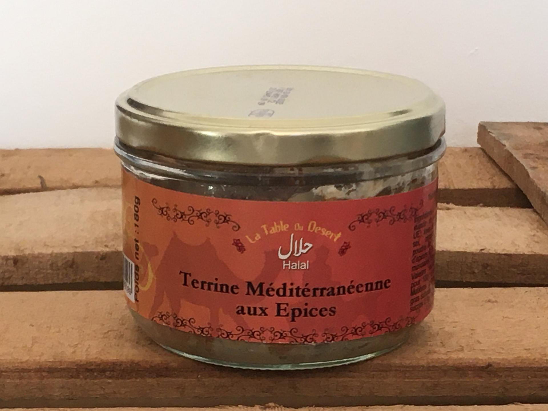Terrine mediterraneenne aux epices halal 180g bocal