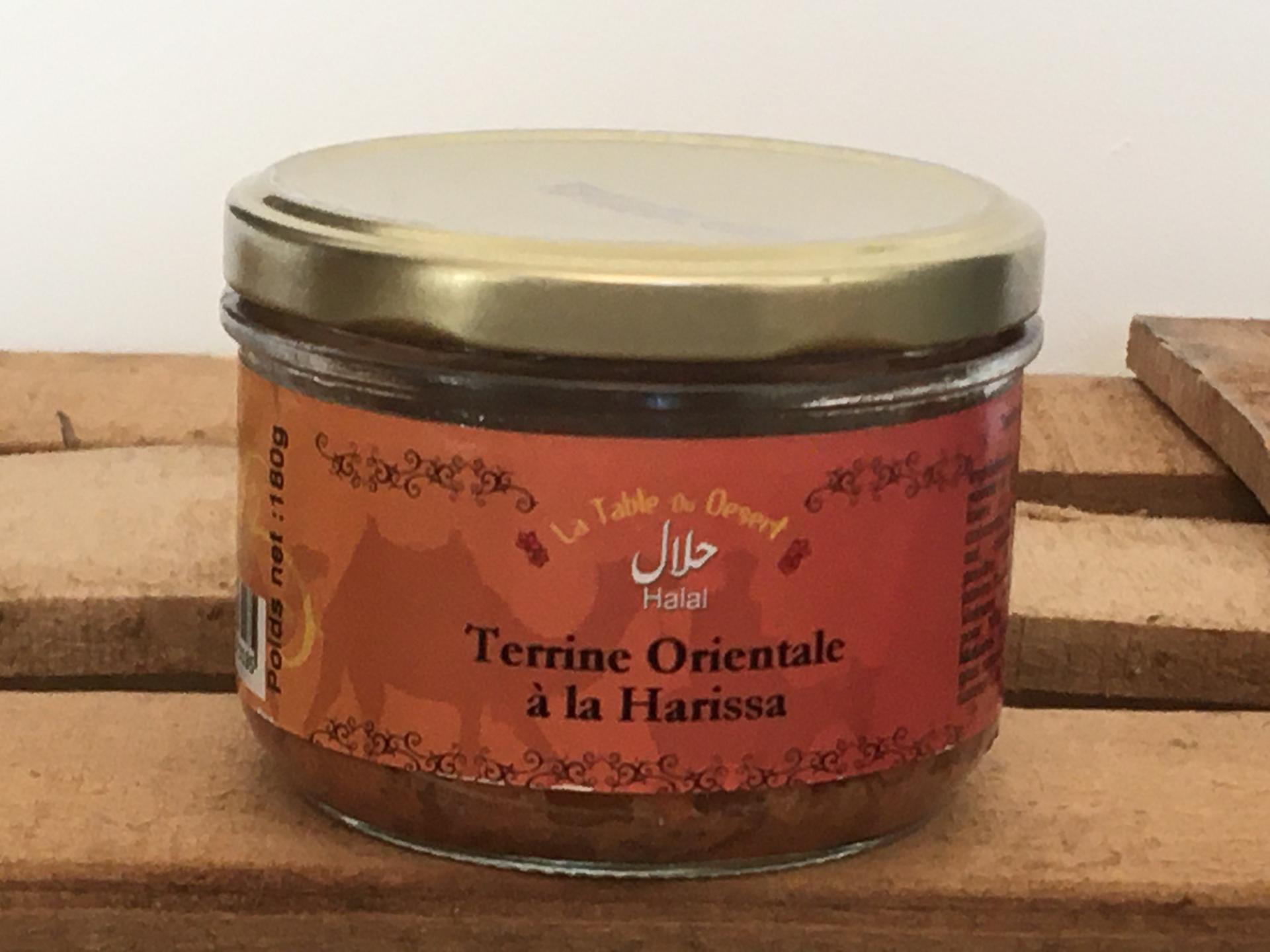 Terrine orientale a la harissa halal 180g bocal