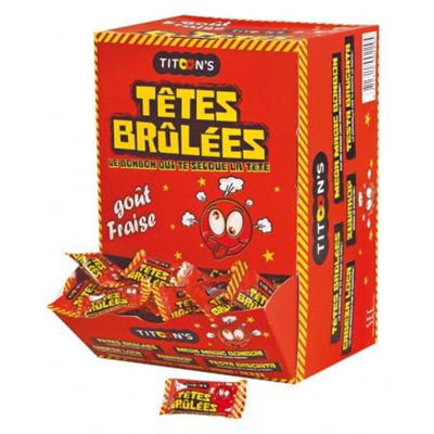 Tetes brulees fraise 300 g verquin