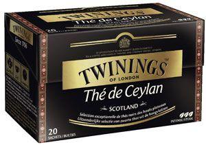 The de ceylan scotland 20 sachets twinings pour bureaux