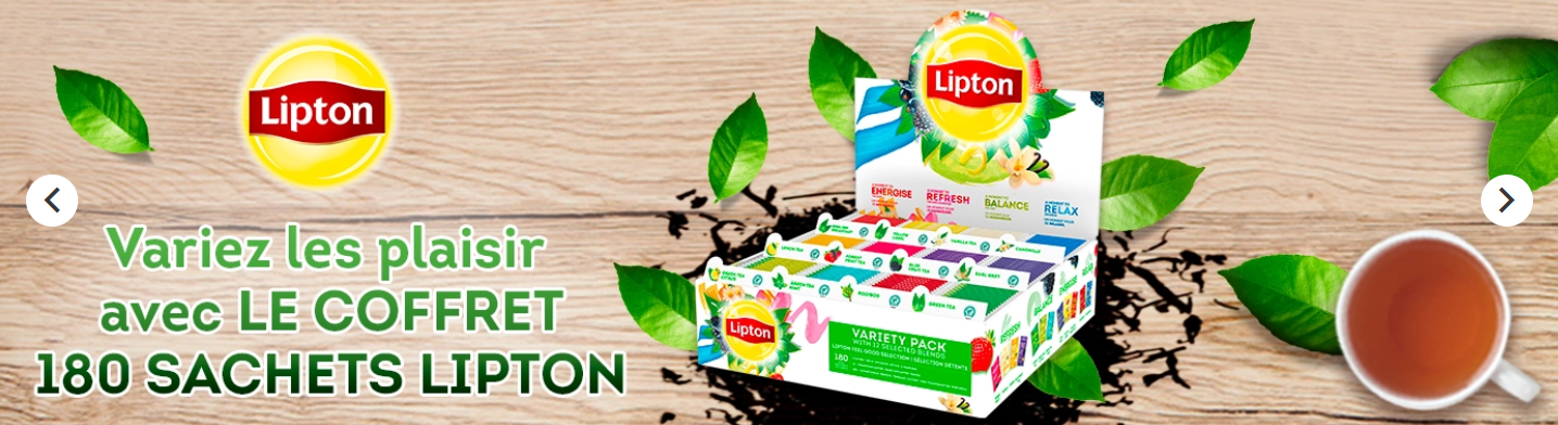 The lipton 180 sachets www colisgastronomiques com