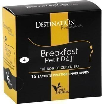 The noir de ceylan bio breakfast petit dej 15x2 g