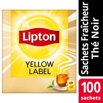 The noir yellow label 100 sachets fraicheur lipton feel good selection