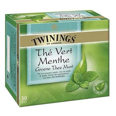 Thé vert à la menthe 50 sachets Twinings