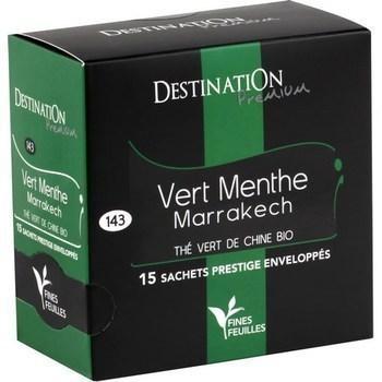 The vert de chine bio vert menthe marrakech 15x2 g