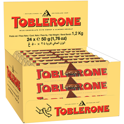 Toblerone barre chocolat au lait 50 g