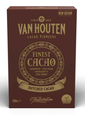Van houten poudre de cacao sans sucre alcalinisee 250 g
