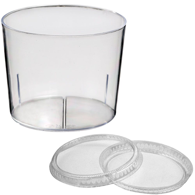 Verre jetable bodega couvercle 180 ml vendu par 50 