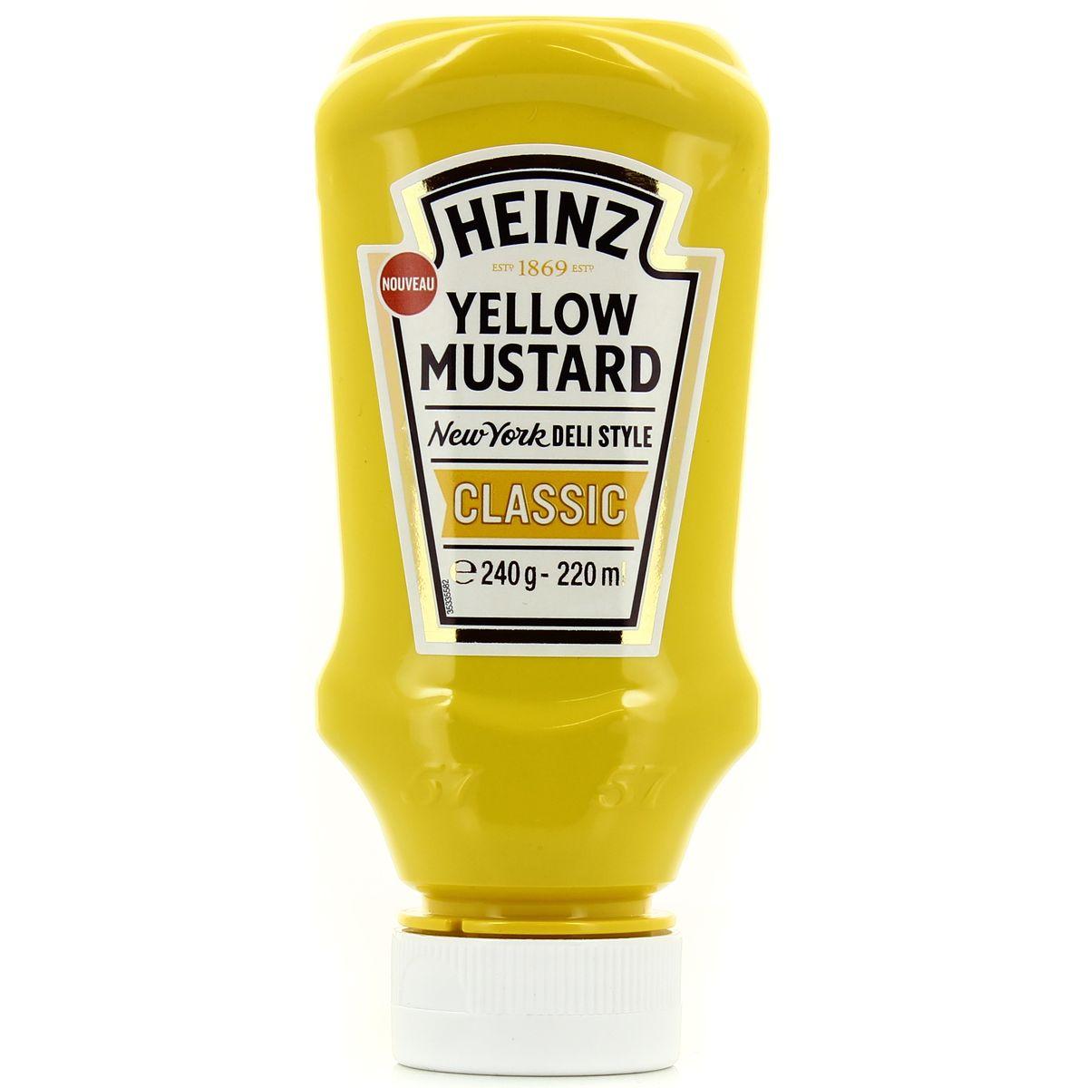 Yellow mustard classic top down 220 ml