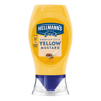Yellow mustard flacon souple 250 ml hellmann s
